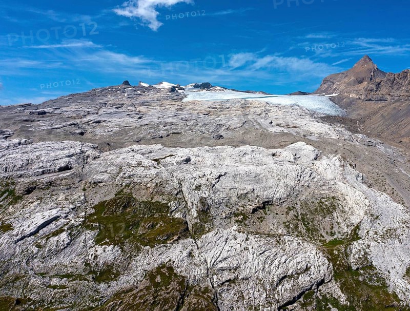 Karst landscape Lapis de Tsanfleuron between Sanetsch Pass and Tsanfleuron Glacier, Glacier de Zanfleuron, Sanetsch Pass, Bernese Alps, Savièse, Canton Valais, Switzerland