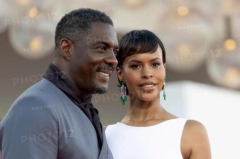 Venice, Italy - 2 September 2025: Idris Elba and Sabrina Dhowre Elba during the red carpet of - A house of Dynamite - during the 82nd Venice International Film Festival
