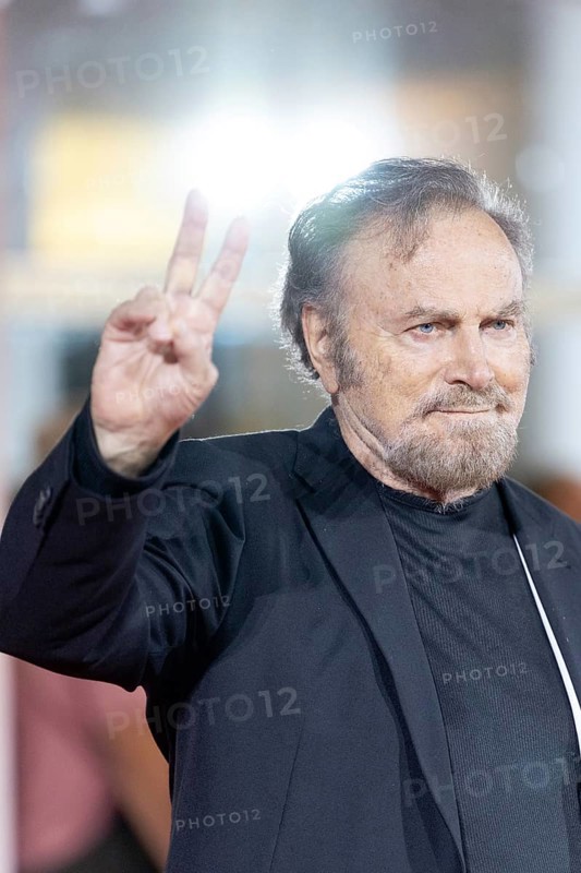 Venice, Italy - 3 September 2025: Franco Nero during the red carpet of - Cartier Glory To The Filmmaker Award 2025 and In the Hand of Dante - during the 82nd Venice International Film Festival
