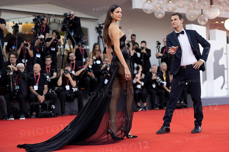 Venice, Italy - 1 September 2025: Sofia Resing during the red carpet of - The Smashing Machine - during the 82nd Venice International Film Festival