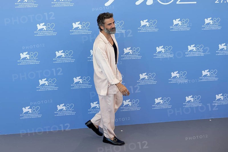 Venice, Italy - 3 September 2025: Oscar Isaac during the Photo Call of - In the Hand of Dante - during the 82nd Venice International Film Festival