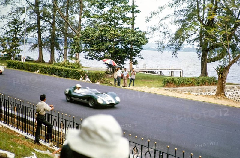 Lola Mk1 car competing in Formule Libre Johore Grand Prix motor racing event, Johor Bahru, Malaysia, September 2, 1963