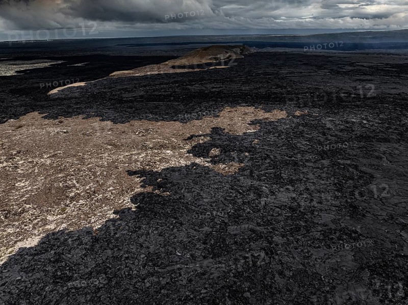 Lava, lava field, ash cloud, volcanic eruption, Sundhnúkur crater chain, July 2025, Reykjanes Peninsula, Islandault