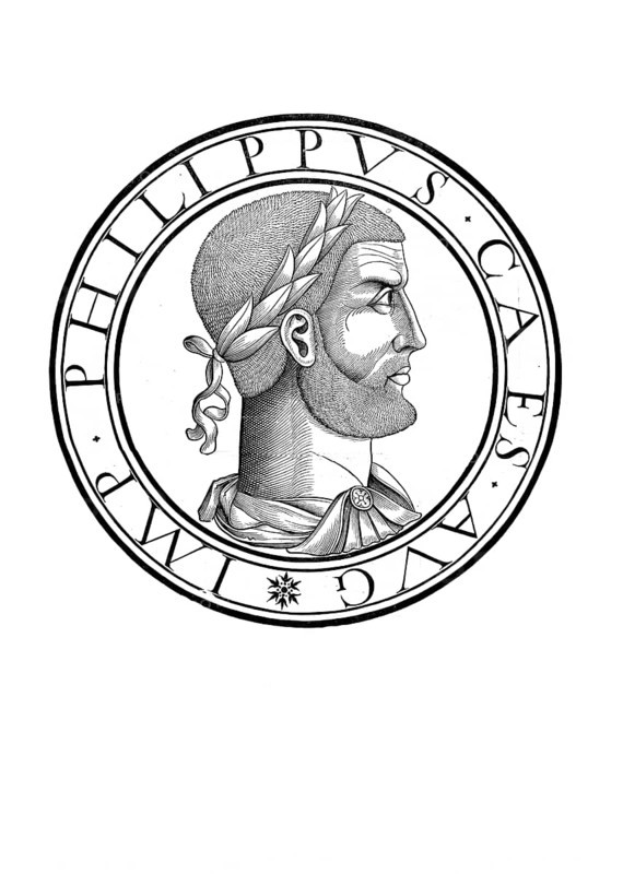 Philip of Swabia (born February or March 1177 in or near Pavia, died 21 June 1208 in Bamberg) from the Staufer dynasty was Roman-German king from 1198 until his assassination in 1208, authentic, digitally restored reproduction from a 19th century original, record date not stated