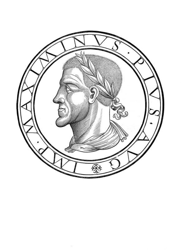 Gaius Iulius Verus Maximinus or Maximinus I (b. 172 or 173 or up to ten years later in Thrace, d. He is traditionally regarded as the first soldier emperor, authentic, digitally restored reproduction from a 19th century original, record date not stated