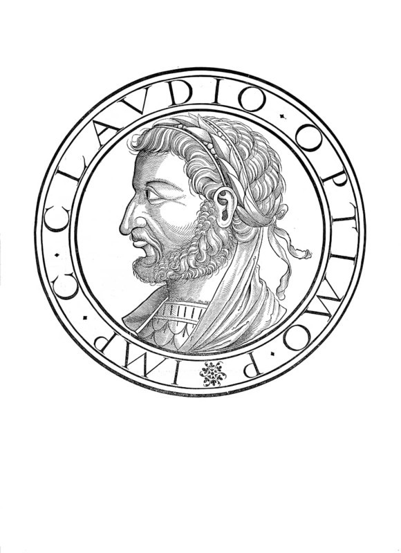 Claudius Gothicus (born around 214, died 270) was Roman emperor from 268 to 270. His full name is given as Marcus Aurelius Claudius, occasionally also Marcus Aurelius Valerius Claudius. The epithet Gothicus is not contemporary. In modern research, he is sometimes also referred to as Claudius II, authentic, digitally restored reproduction from a 19th century original, record date not stated