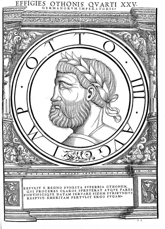 Otto IV of Brunswick (born 1175 or 1176 possibly in Brunswick, died 19 May 1218 at Harzburg Castle) from the House of Guelph was Roman-German King from 1198 to 1218 and Emperor of the Roman-German Empire from 1209 to 1218, authentic, digitally restored reproduction from a 19th century original, record date not stated
