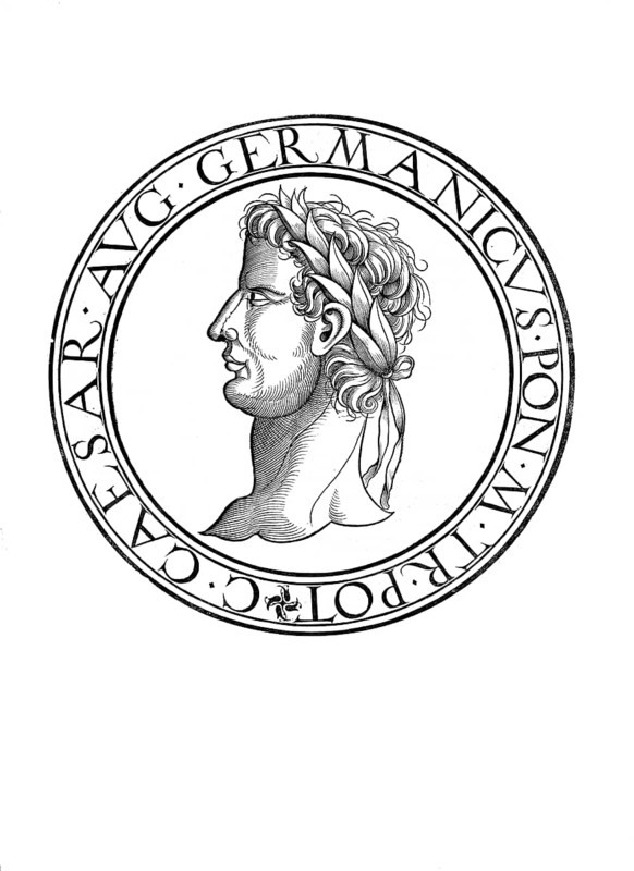 Gaius Caesar Augustus Germanicus (born 31 August 12 in Antium as Gaius Iulius Caesar, died 24 January 41 in Rome), posthumously known as Caligula, was Roman Emperor from 37 to 41, authentic, digitally restored reproduction from a 19th century original, record date not stated