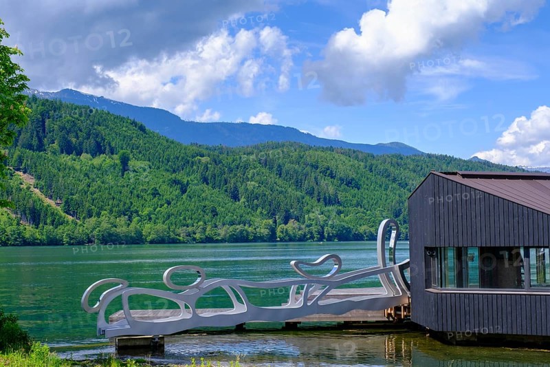 Uferpromeande, Lake Millstatt, Millstatt, Carinthia, Austria