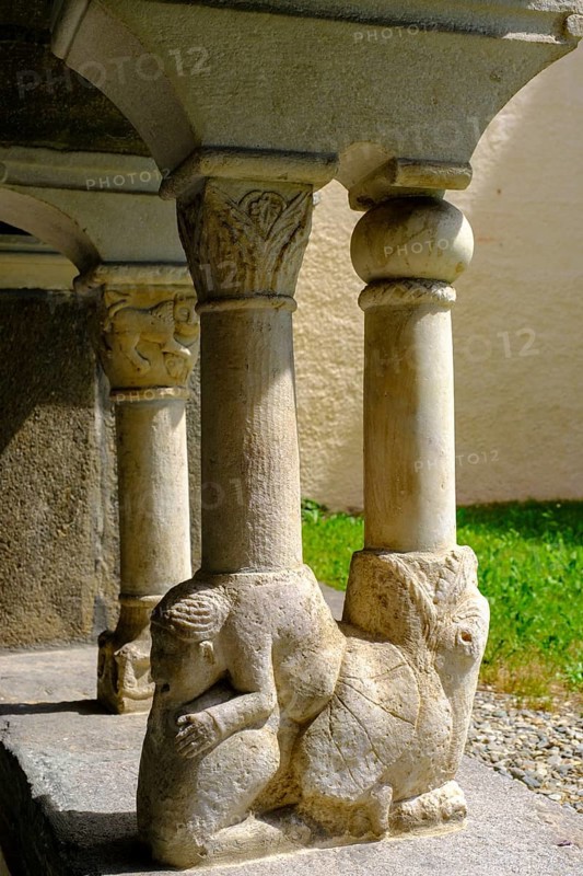 Cloister, Millstatt Abbey, Millstatt, Lake Millstatt, Carinthia, Austria