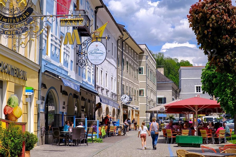 Town square, main square, Gmünd, Lieser Valley, Carinthia, Austria
