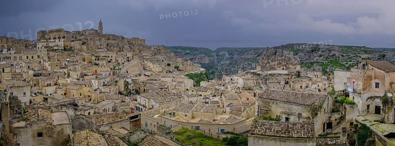 Cave settlement, cave dwellings, houses, Sassi, Matera, Unesco World Heritage Site, Basilicata, Italy