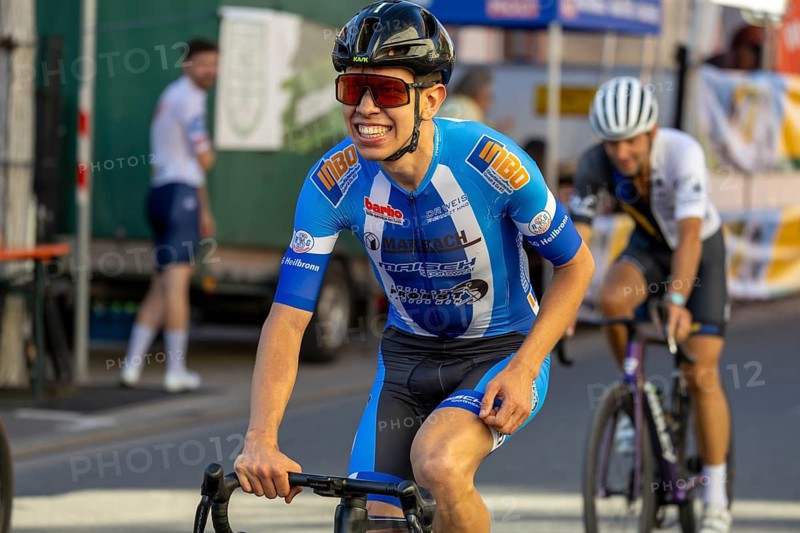 42nd Kerwe cycle race in Mutterstadt, Palatinate. Prize of the municipality & Sparkasse Vorderpfalz***Picture: Winner Fabio Neuffer (RG Heilbronn)