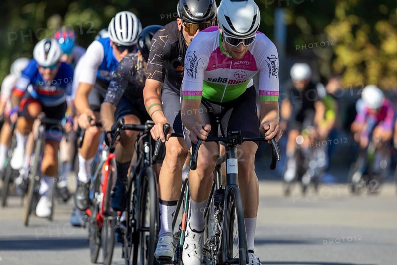 42nd Kerwe cycle race in Mutterstadt, Palatinate. Prize of the municipality & Sparkasse Vorderpfalz