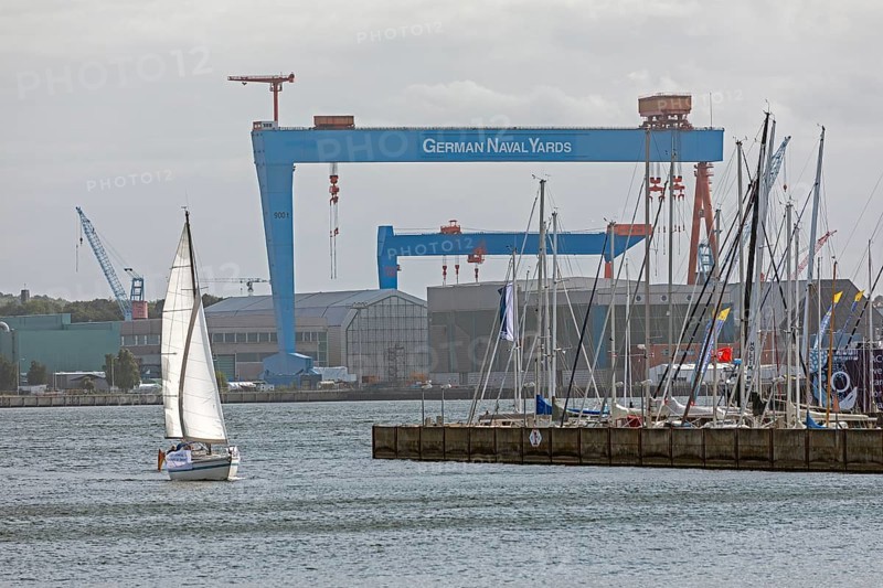 German Naval Yards, Sailboat, Kiel, Schleswig-Holstein, Germany