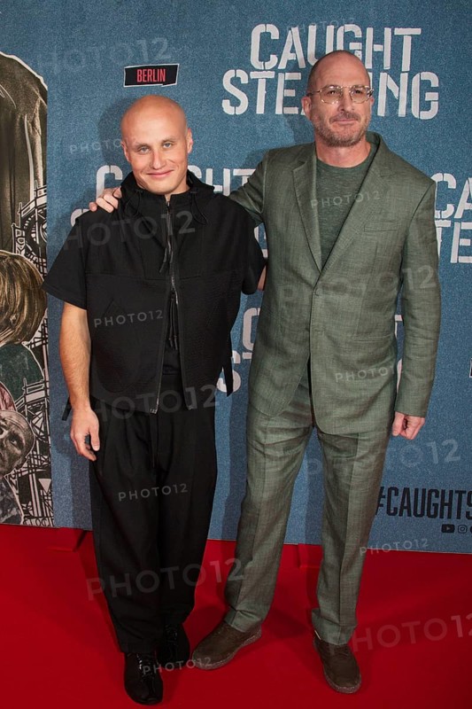 Actor Nikita Andreyevich Kukushkin, director and producer Darren Aronofsky, CAUGHT STEALING (in cinemas from 28.08.2025), exclusive screening at the ASTOR Film Lounge, Berlin, 23.08.2025
