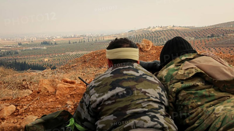 Syrian opposition fighters planning military strategies in preparation for clashes with ISIS. Aleppo, Syria December 11, 2016, Aleppo, Syria
