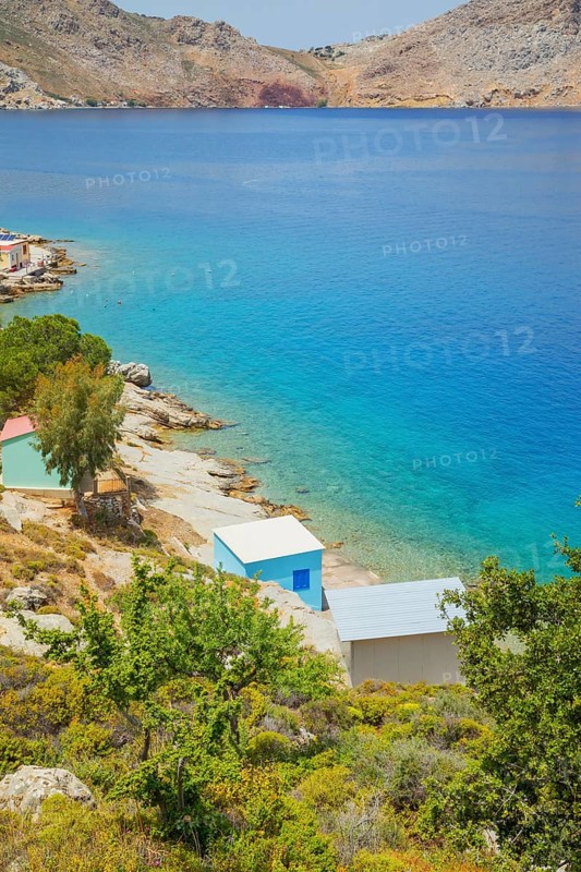 Nimborio Beach, Nimborio, Symi Island, Dodecanese Islands, Greece