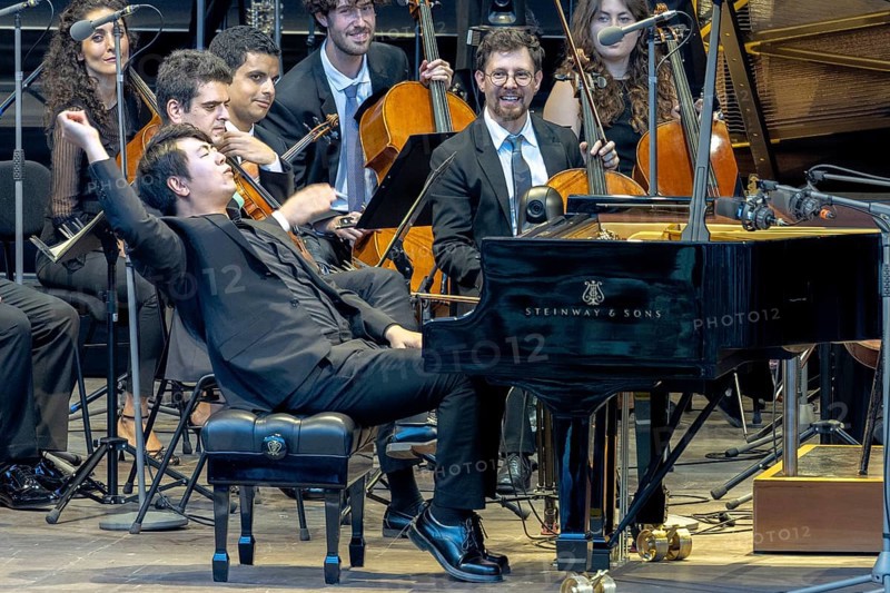 Lang Lang, Pianist, West-Eastern Divan Orchestra - Daniel Barenboim and Lang Lang, Classical, open air on 10 August 2025, Waldbühne, Berlin, Germany < english> West-Eastern Divan Orchestra - Daniel Barenboim & Lang Lang, Classical, open air on August 10, 2025, Waldbühne, Berlin, Germany