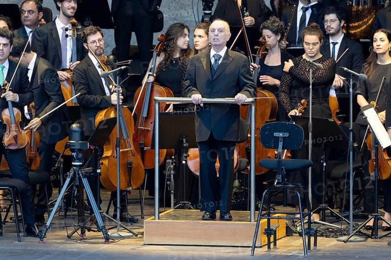 Daniel Barenboim, Conductor, West-Eastern Divan Orchestra - Daniel Barenboim and Lang Lang, Classical, open air on 10 August 2025, Waldbühne, Berlin, Germany < english> West-Eastern Divan Orchestra - Daniel Barenboim & Lang Lang, Classical, open air on August 10, 2025, Waldbühne, Berlin, Germany