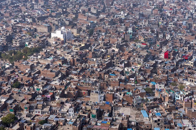 View of the city from Nahargarh Fort, Nahari Ka Naka, Jaipur, Rajasthan, India