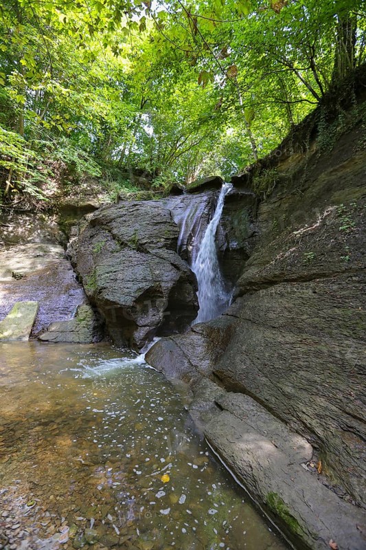Junginger Gieß, Starzel waterfall, Jungingen im Killertal, Zollernalb, Swabian Alb, Zollernalbkreis, Baden-Württemberg, Germany