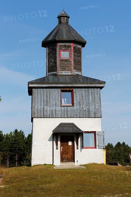 Sternenberg tower, observation tower formerly used for military purposes, observation tower on the former Böttingen military training area, Swabian Alb biosphere reserve, Baden-Württemberg, Germany
