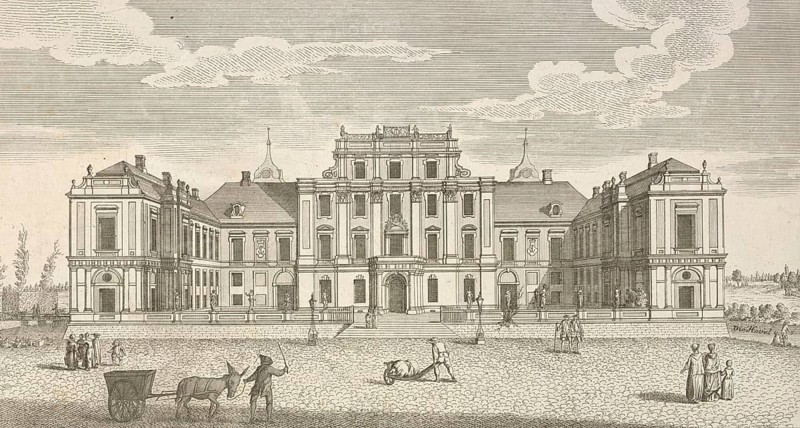Royal Prussian pleasure palace at Oranienburg, Brandenburg, Germany, around 1880, digitally restored reproduction of a 19th century illustration, historical, exact date unknown