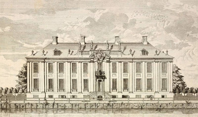 Prince Ferdinand's pleasure palace in Friedrichsfelde, Berlin, Germany, around 1880, digitally restored reproduction of a 19th century illustration, historical, exact date unknown