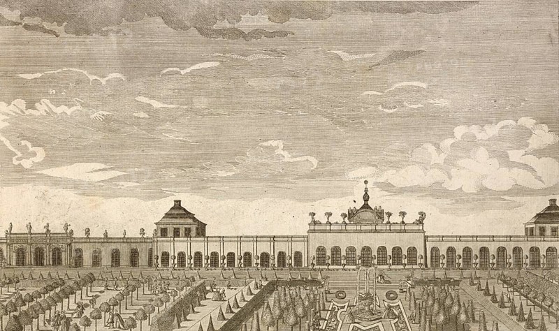 Royal pleasure palace Monbijou in Berlin, Germany, around 1880, digitally restored reproduction of a 19th century illustration, historical, exact date unknown