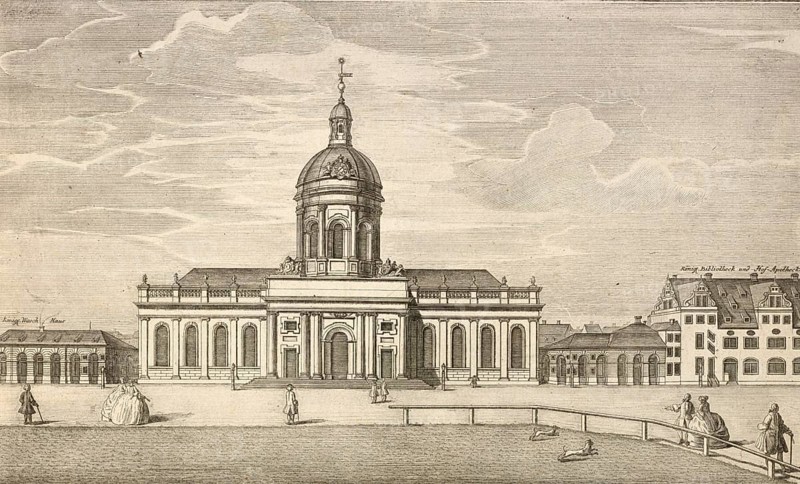 Palace and cathedral church in Berlin on the Paradeplatz, Germany, around 1880, digitally restored reproduction of a 19th century illustration, historical, exact date unknown