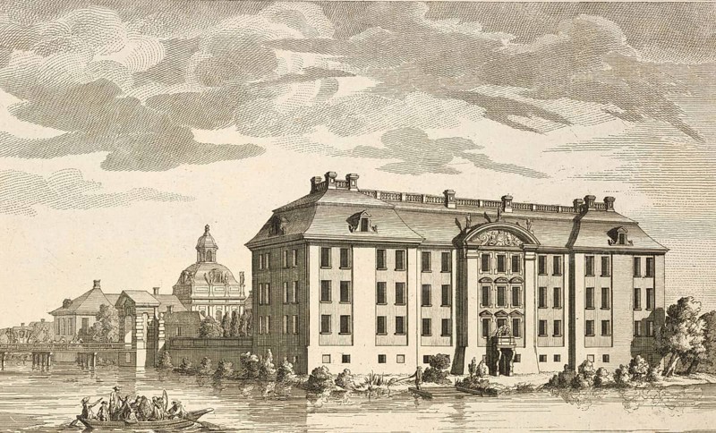 Royal Prussian pleasure palace, Köpenick Palace, Berlin, Germany, around 1880, digitally restored reproduction of a 19th century illustration, historical, exact date unknown