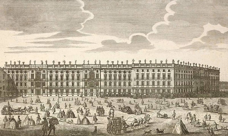 Royal Palace in Berlin and Paradeplatz, Germany, around 1880, digitally restored reproduction of a 19th century illustration, historical, exact date unknown