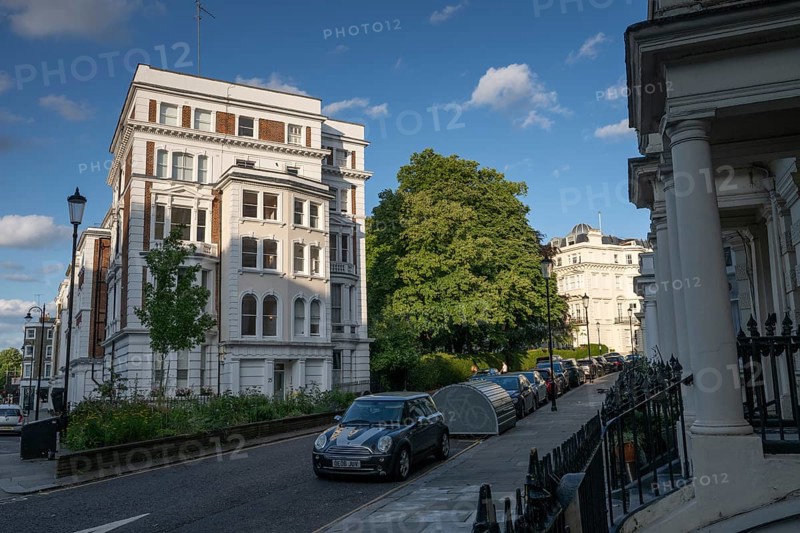 Neoclassical residential building, Ladbroke Grove, Notting Hill, London, England, Great Britain