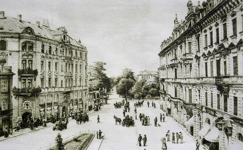 The Lower Opera Street in Bayreuth in 1910, Upper Franconia, Bavaria, Germany, Historical, digitally restored reproduction from a 19th century original, Record date not stated