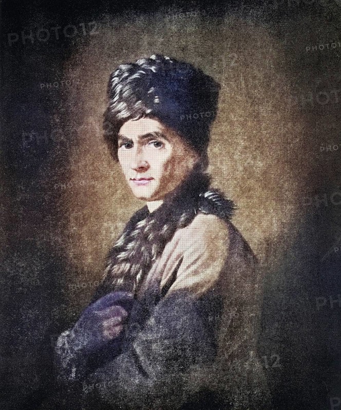 Jean-Jacques Rousseau, 1712 to 1778, Geneva philosopher, writer and composer. From Books and Characters, French and English, published in 1924, digitally restored reproduction of an original (coloured) from the 19th century, historical, exact date unknown