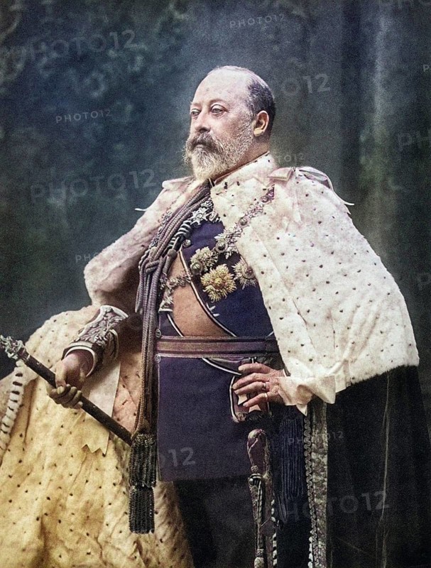 Edward VII, 1841 to 1910, King of the United Kingdom and the British Dominions and Emperor of India. From Edward VII, His Life and Times, published in 1910, digitally restored reproduction of a 19th century original (coloured), historical, exact date unknown