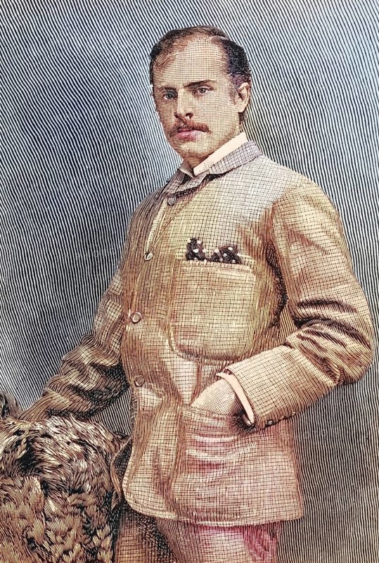 R.C. Carton, born Richard Claud Critchett, 1853 to 1928, British actor and playwright. From The Strand Magazine, published in 1897, digitally restored reproduction of a 19th century original (coloured), historical, exact date unknown