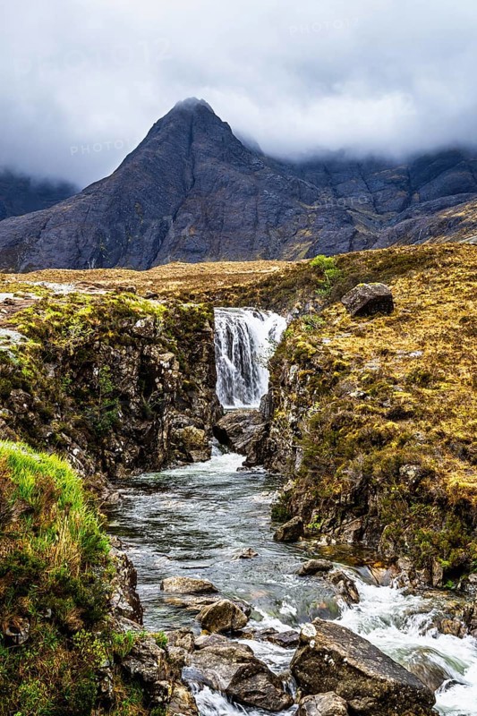 Fairy Pools and Waterfalls, Glen Brittle, Black Cuillin, Isle of Skye, Scotland, UK