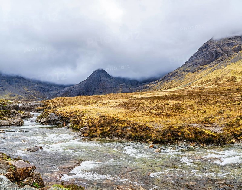 Fairy Pools and Waterfalls, Glen Brittle, Black Cuillin, Isle of Skye, Scotland, UK