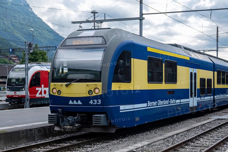 Passenger train Bernese Oberland Railway, hi, Zentralbahn, Interlaken, Bern, Switzerland