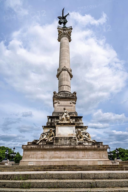 Fontaine du Char du Triomphe de la Concorde, Place des Quinconces, Bordeaux, Gironde, Nouvelle-Aquitaine, France