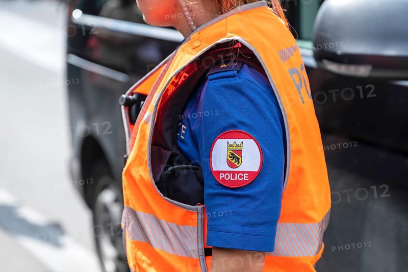 Policewoman Police Cantonal Police Bern, Interlaken, Canton of Bern, Switzerland