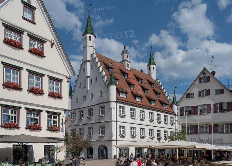 New Town Hall from 1503, Matthias-Erzberger-Platz 1, Biberach an der Riß, Baden-Württemberg, Germany