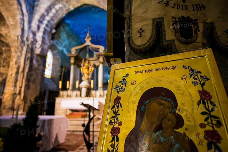 Interior view, Notre-Dame-du-Puy Cathedral, Grasse, Alpes Maritimes, Provence Alpes Cote d'Azur, French Riviera, South of France, France