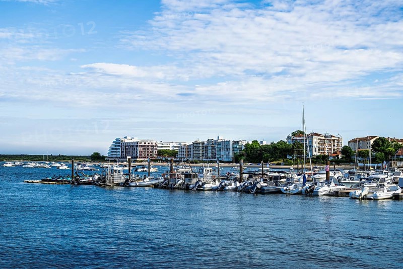 Marina and Beach in Arcachon, Gironde, France