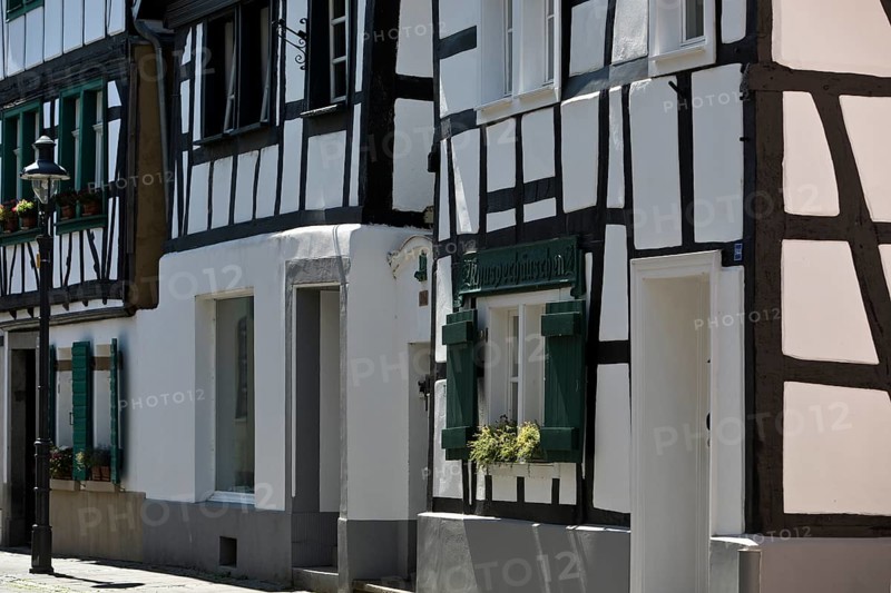Half-timbered houses in Königswinter, Siebengebirge, North Rhine-Westphalia, Germany