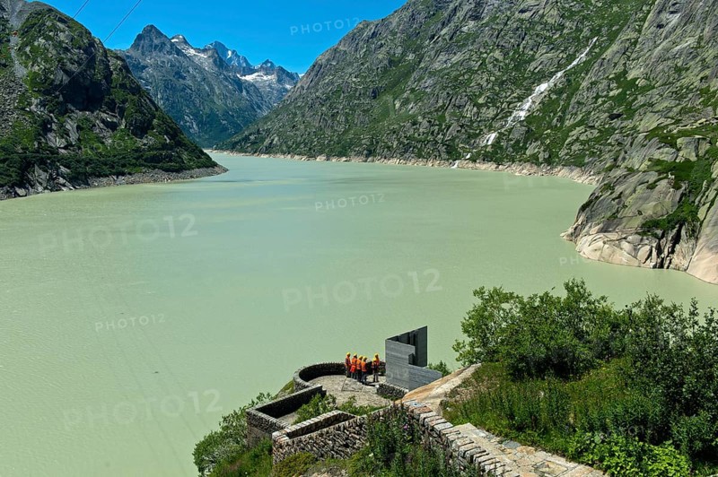 The artificial Grimsel reservoir, Guttannen, Bernese Oberland, Canton, Bern, Switzerland