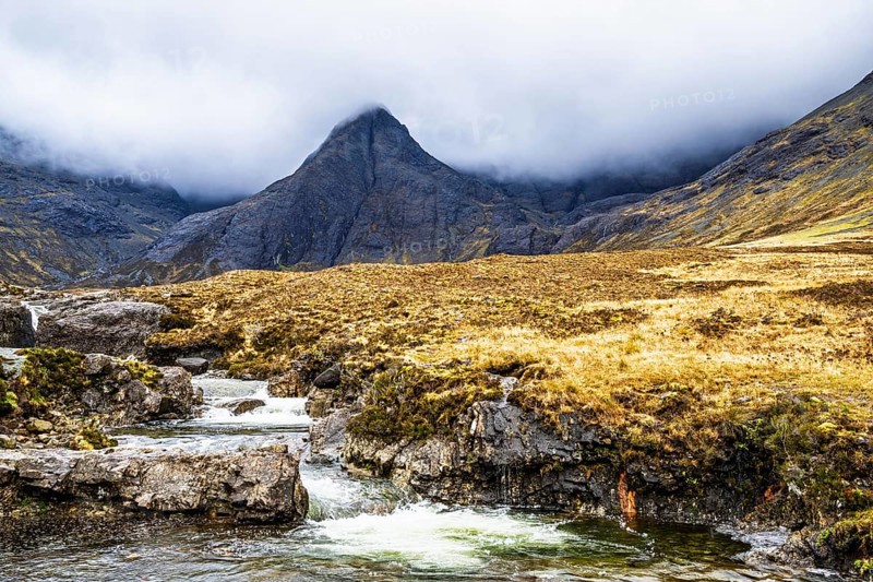 Fairy Pools and Waterfalls, Glen Brittle, Black Cuillin, Isle of Skye, Scotland, UK