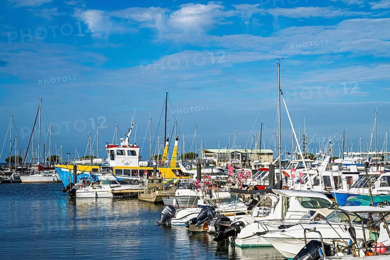 Marina and Beach in Arcachon, Gironde, France